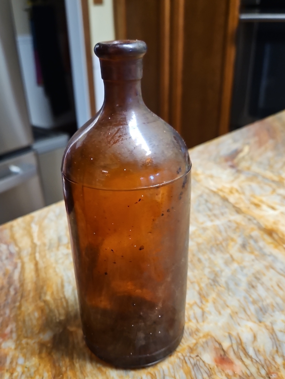 Vintage CLOROX glass Amber Bottle